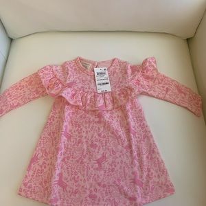 New infants pink dress